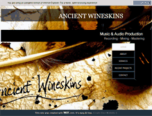 Tablet Screenshot of ancientwineskins.com